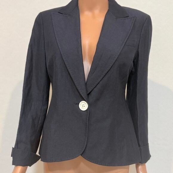 Lafayette 148 New York 4 linen wool blend blazer jacket C 3047 - Picture 8 of 12
